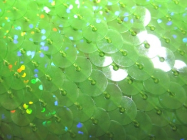 Paillettenband Neon Holo hellgrün einreihig 1